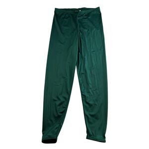 VTG XL Shiny Tights Spandex Stretch Green Running Adult Pull On Cobblestones USA